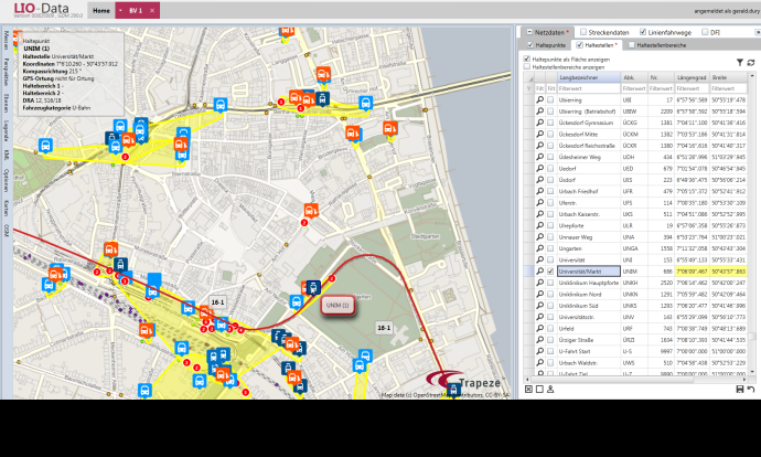 Geo- und Kartendaten für LIO